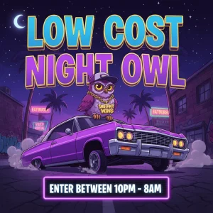 Low Cost Night Owl - Ends 24th Feb