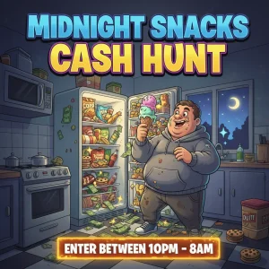 Midnight Snacks Cash Hunt