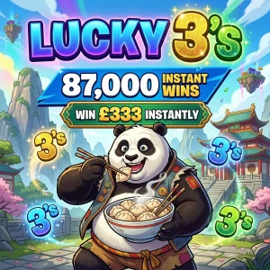 Lucky 3's - Instant Wins - ENDS 9th MAR